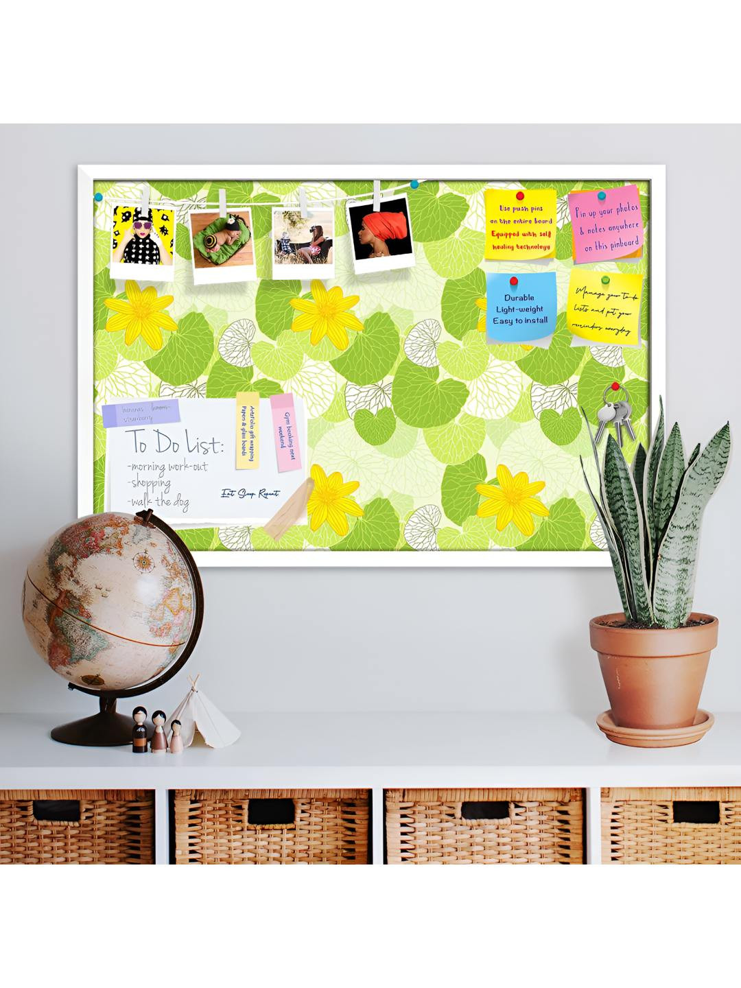

ArtzFolio Wooden Notice Pin Board, Multi