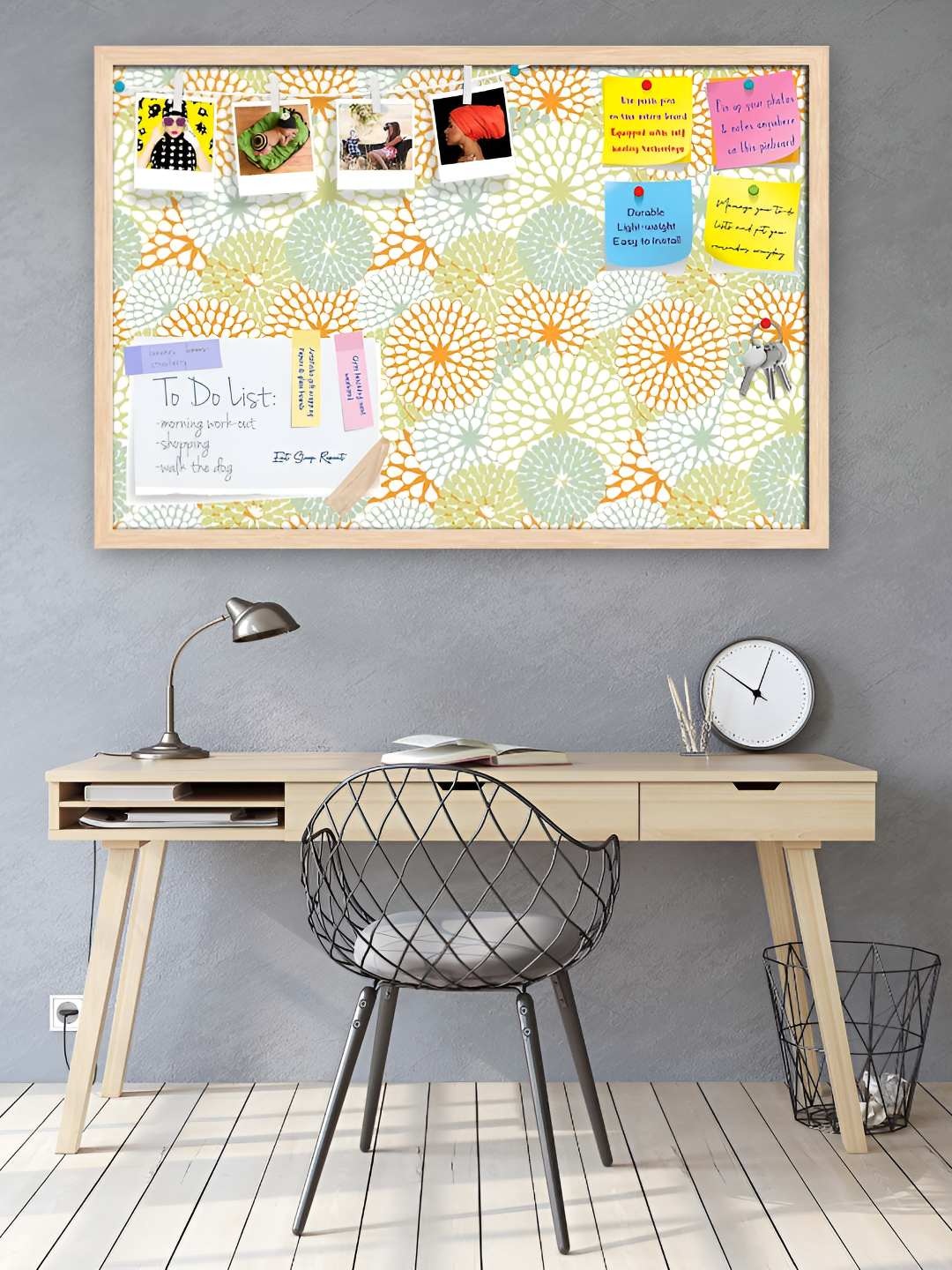 

ArtzFolio Wooden Notice Pin Board, Multi