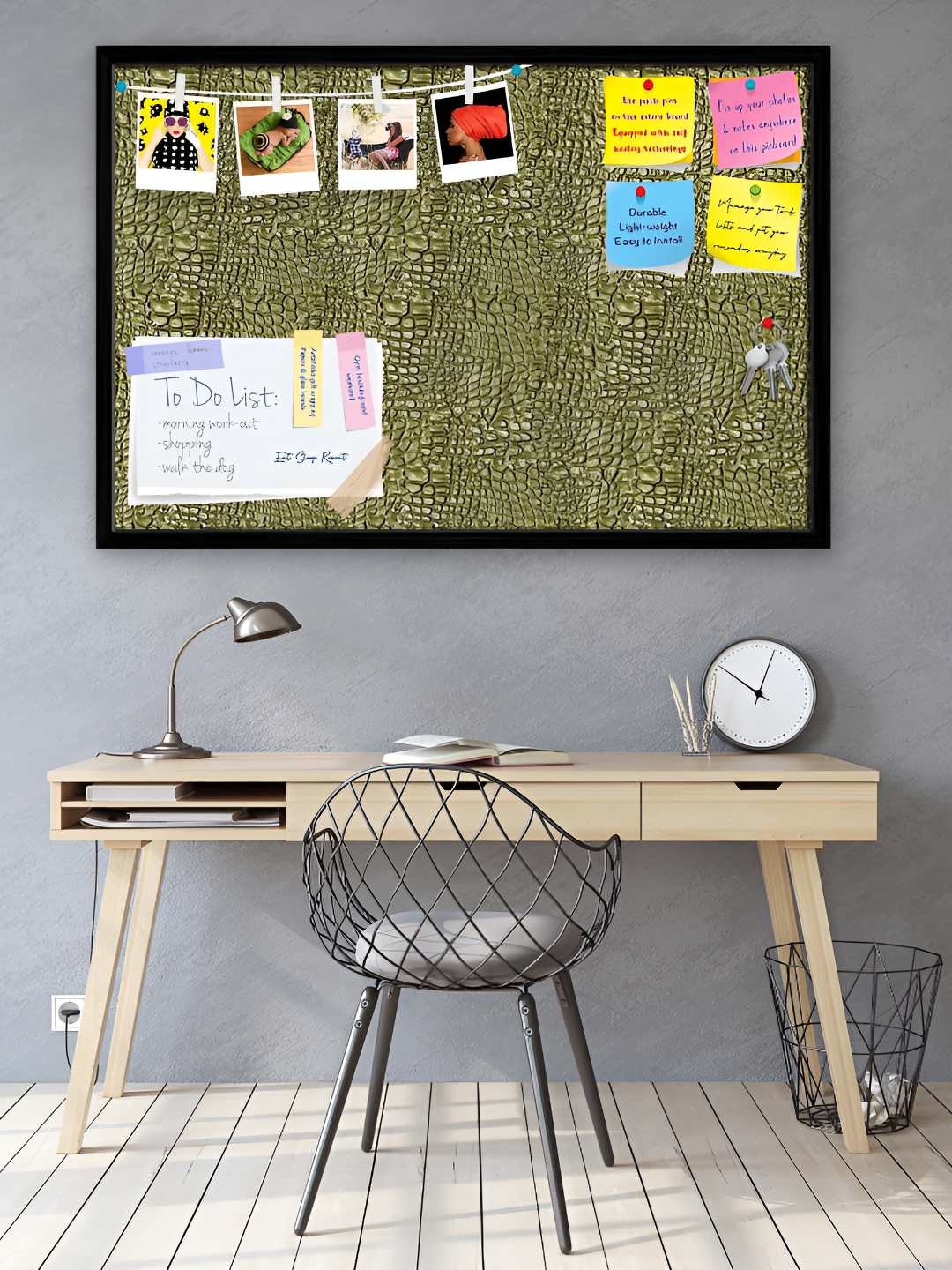 

ArtzFolio Wooden Notice Pin Board, Multi