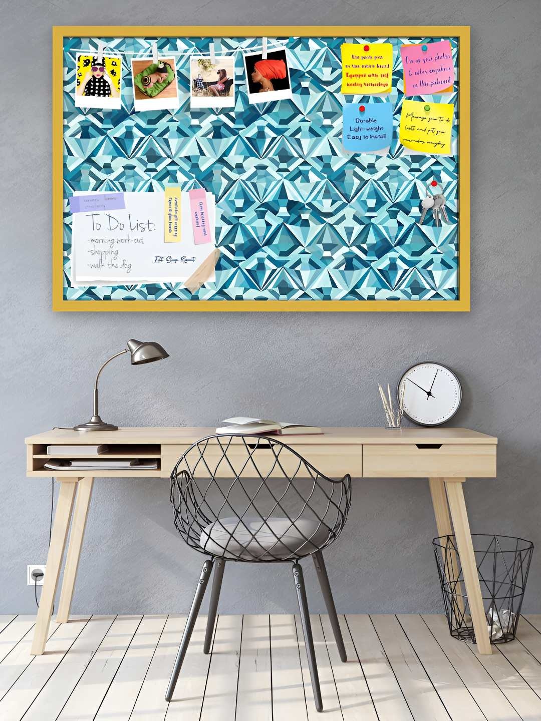 

ArtzFolio Wooden Notice Pin Board, Multi