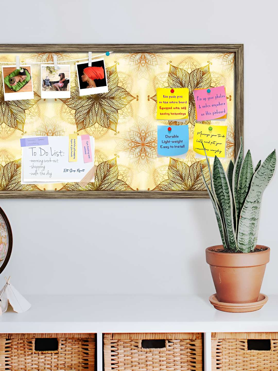 

ArtzFolio Wooden Notice Pin Board, Multi
