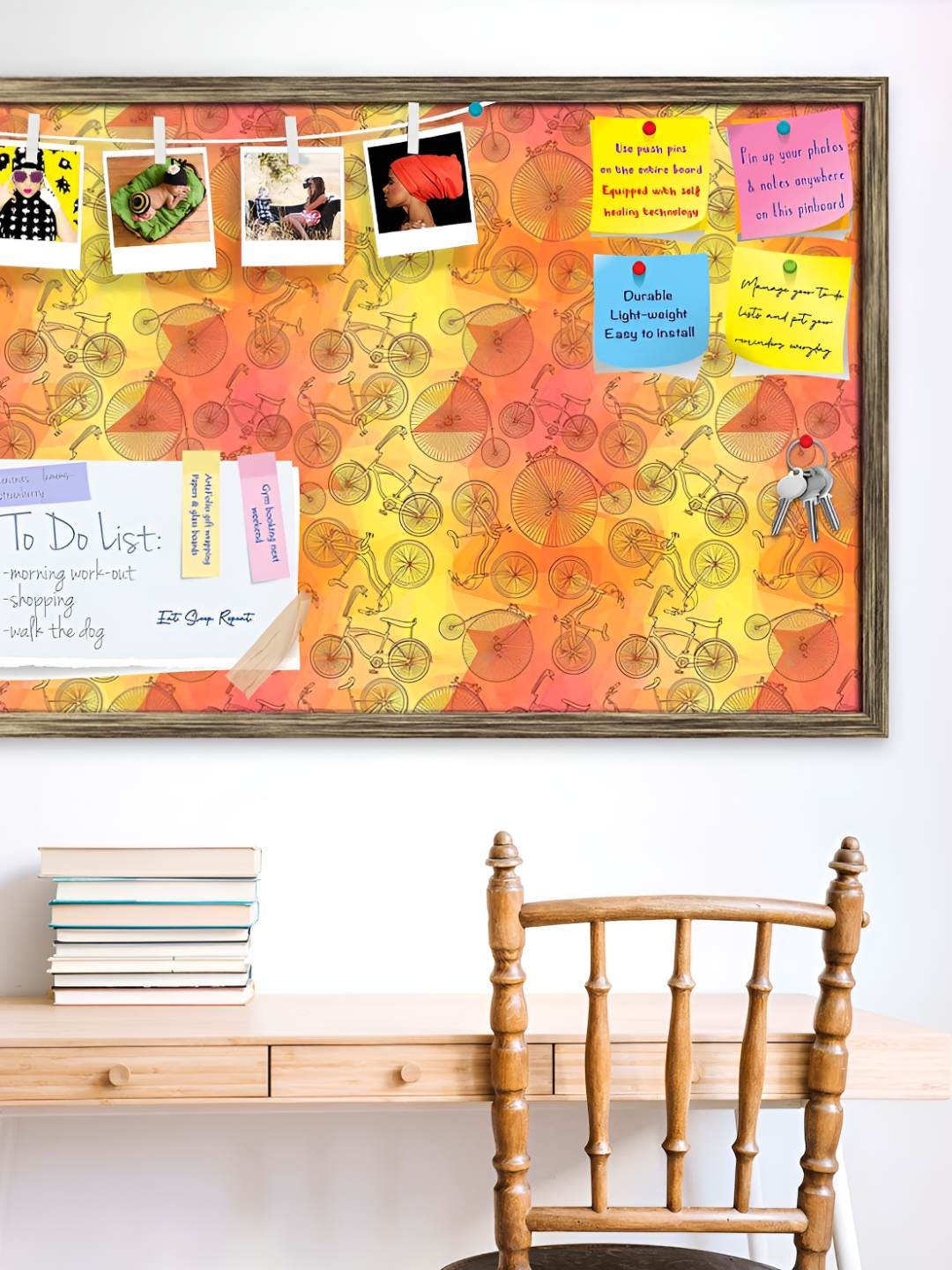 

ArtzFolio Wooden Notice Pin Board, Multi