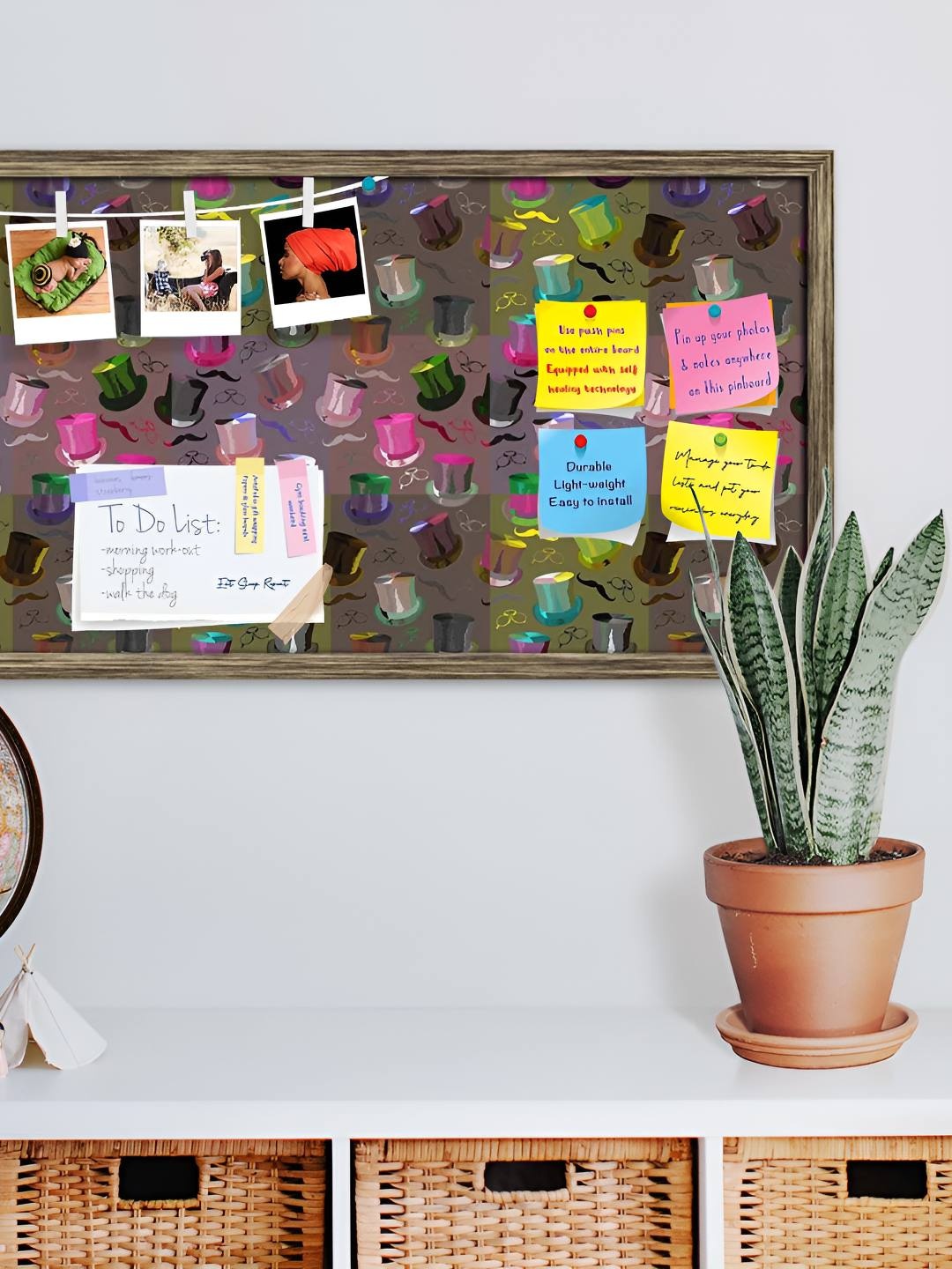

ArtzFolio Wooden Notice Pin Board, Multi