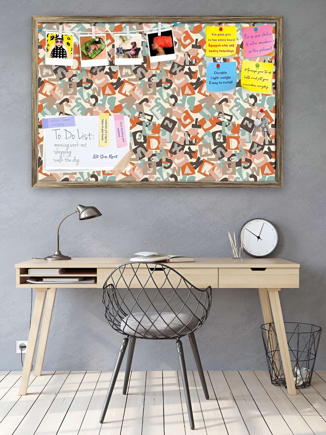 

ArtzFolio Wooden Notice Pin Board, Multi