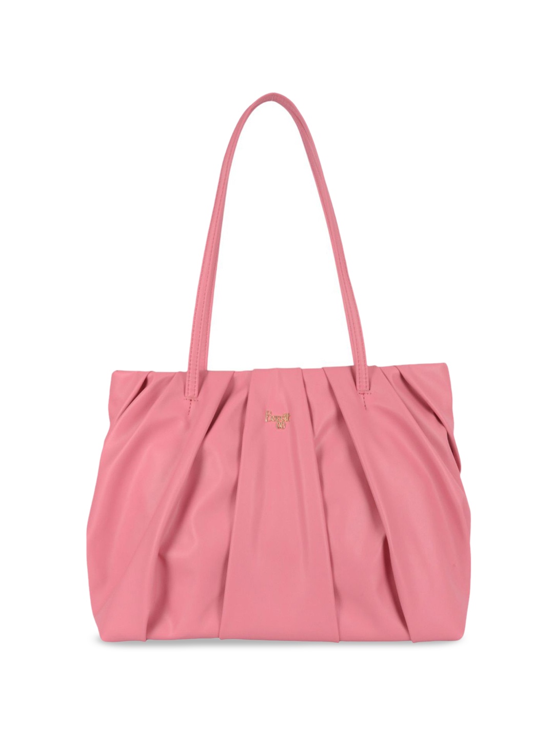 

Baggit PU Structured Tote Bag with Quilted, Pink