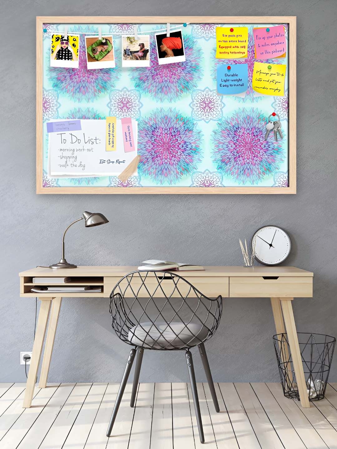 

ArtzFolio Wooden Notice Pin Board, Multi