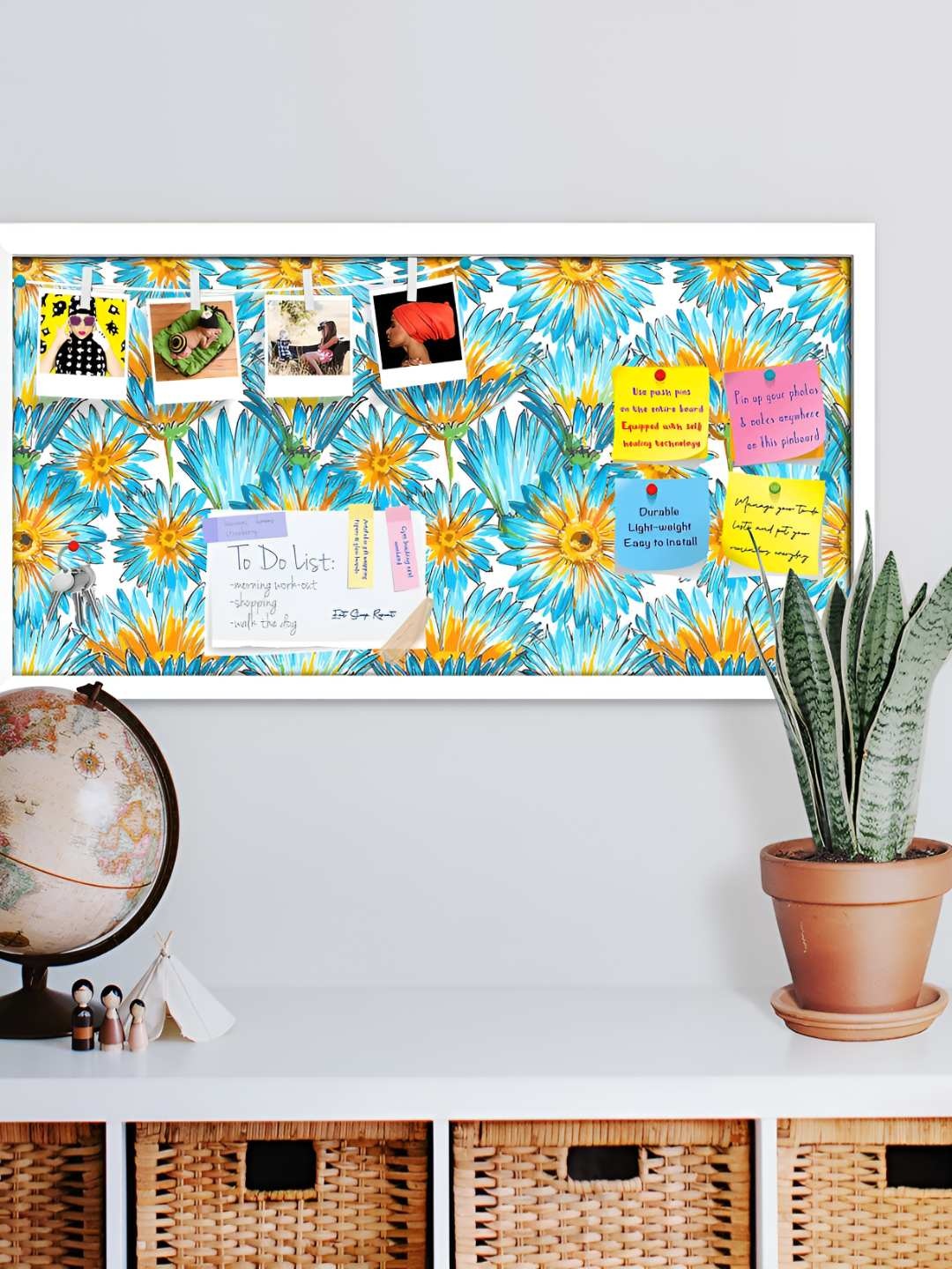 

ArtzFolio Wooden Notice Pin Board, Multi