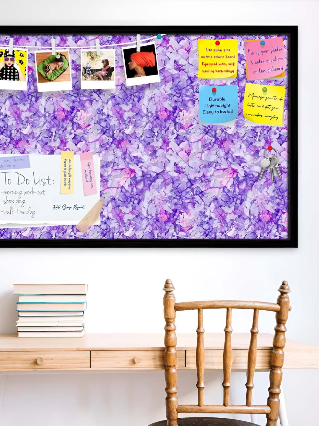 

ArtzFolio Wooden Notice Pin Board, Multi