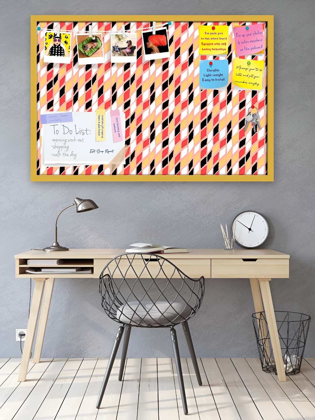 

ArtzFolio Wooden Notice Pin Board, Multi