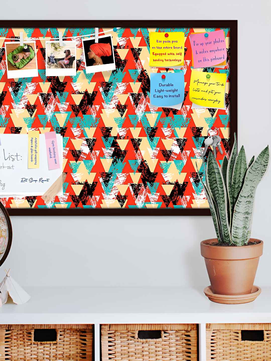 

ArtzFolio Wooden Notice Pin Board, Multi