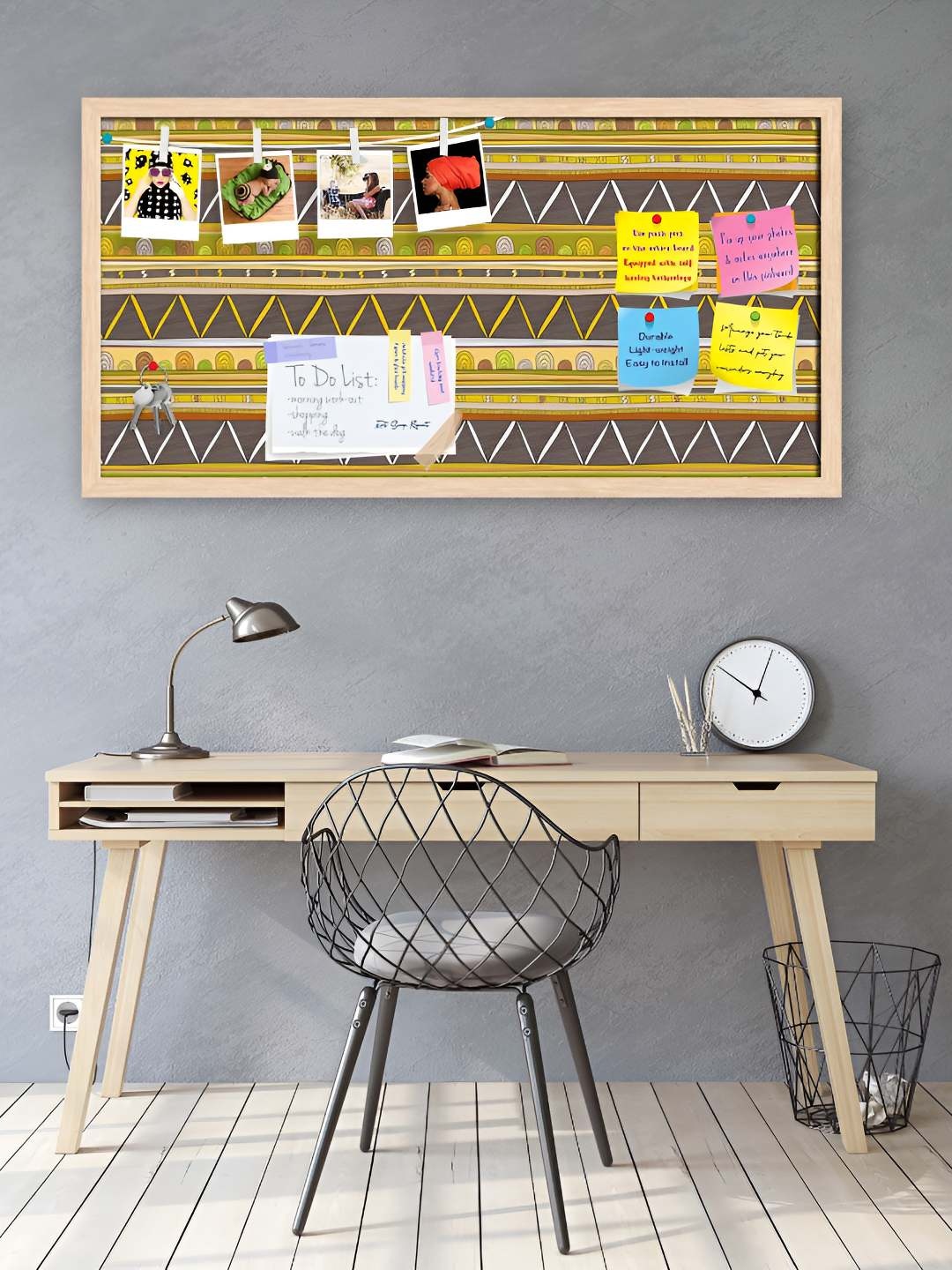 

ArtzFolio Wooden Notice Pin Board, Multi