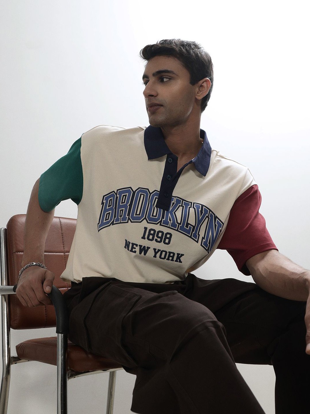 

H&M Relaxed Fit Polo T-Shirt, Off white