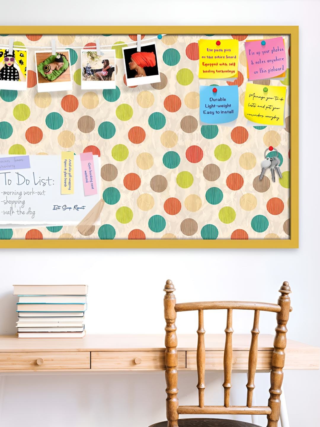 

ArtzFolio Wooden Notice Pin Board, Multi