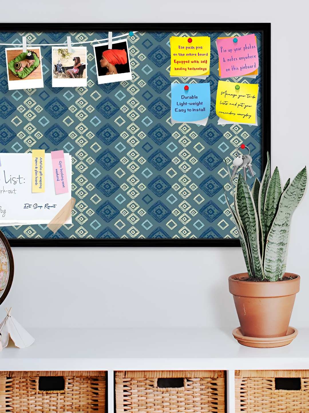 

ArtzFolio Wooden Notice Pin Board, Multi
