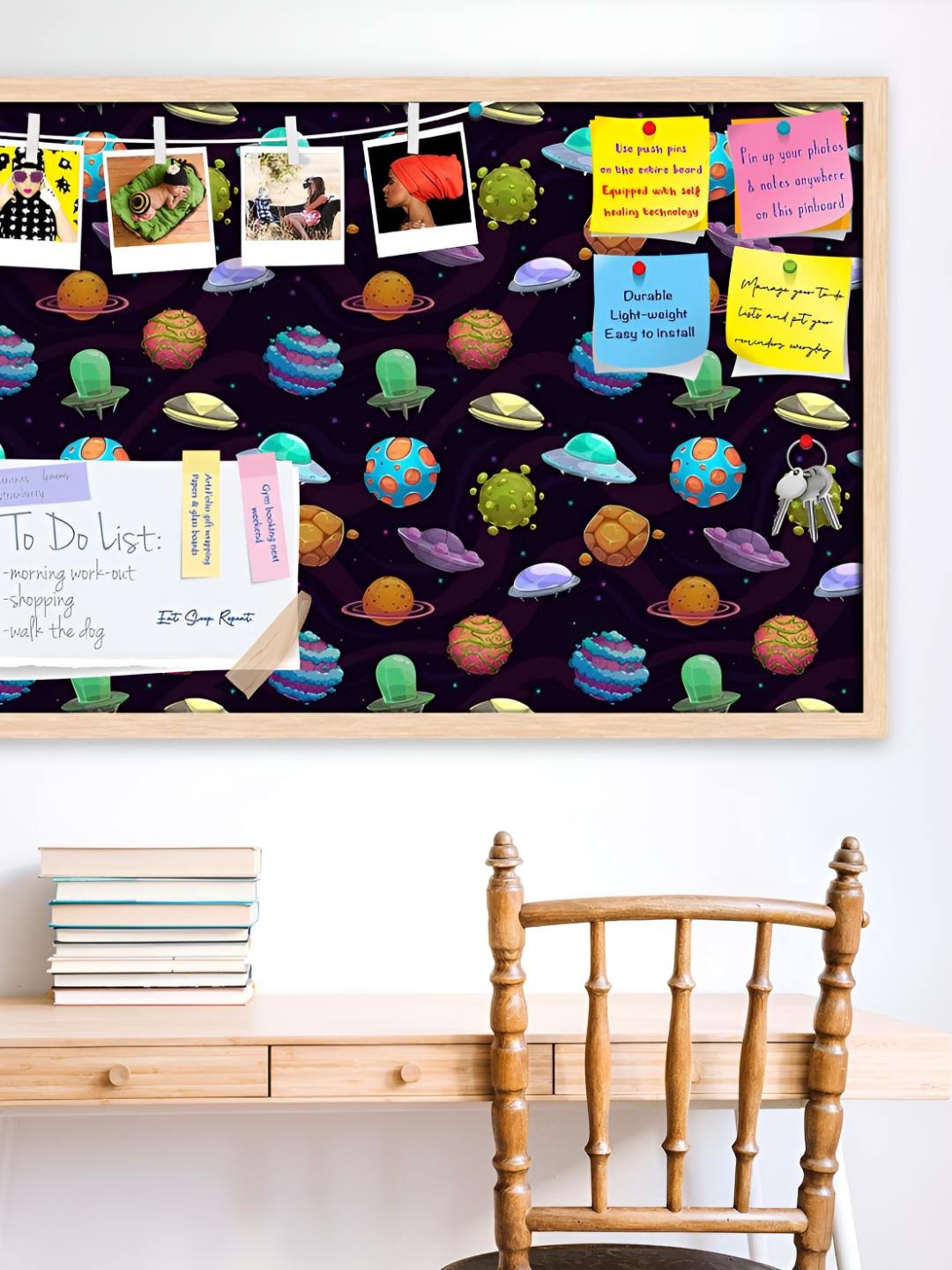 

ArtzFolio Wooden Notice Pin Board, Multi