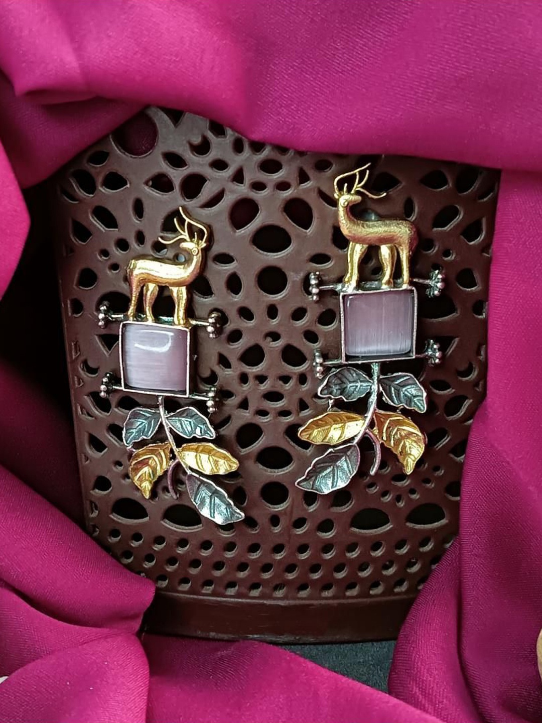 

Efulgenz Gold-Plated Contemporary Drop Earrings