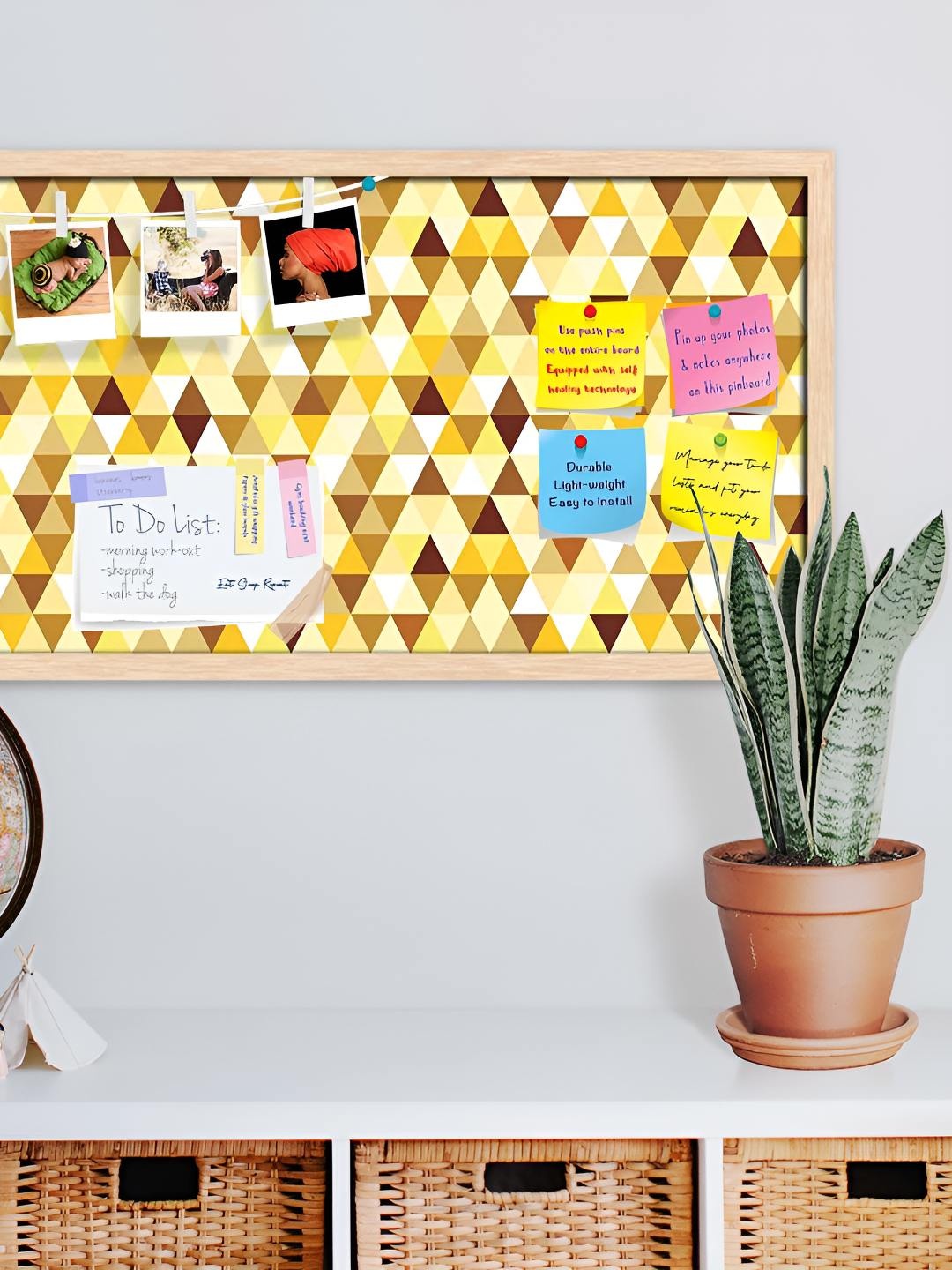 

ArtzFolio Wooden Notice Pin Board, Multi