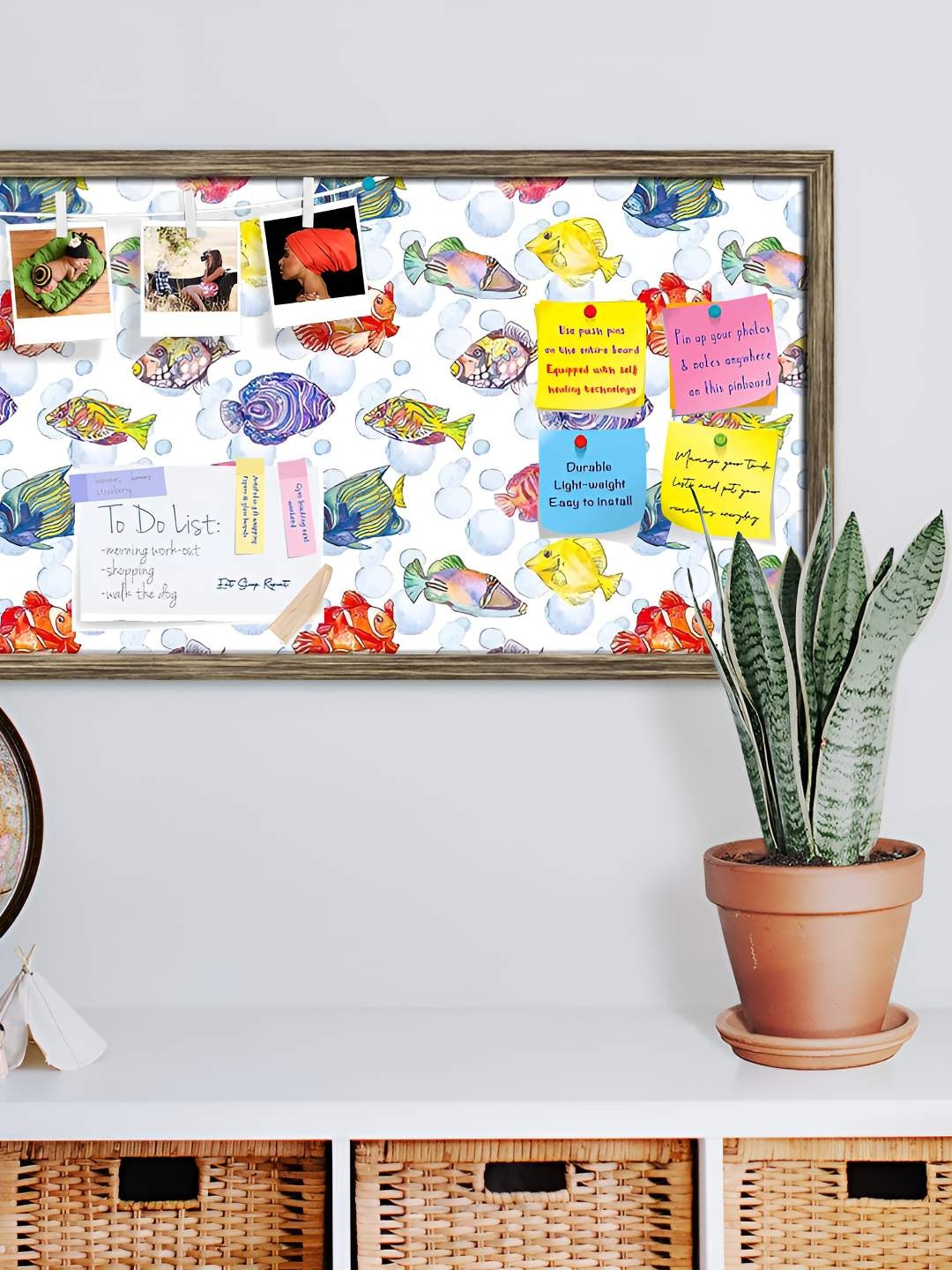 

ArtzFolio Wooden Notice Pin Board, Multi