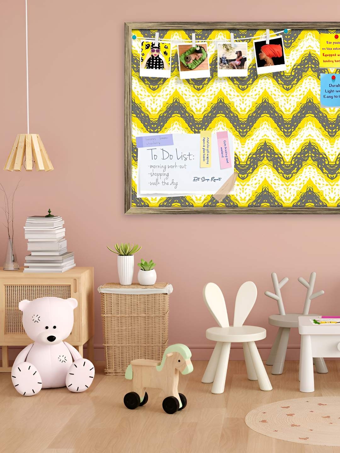 

ArtzFolio Wooden Notice Pin Board, Multi