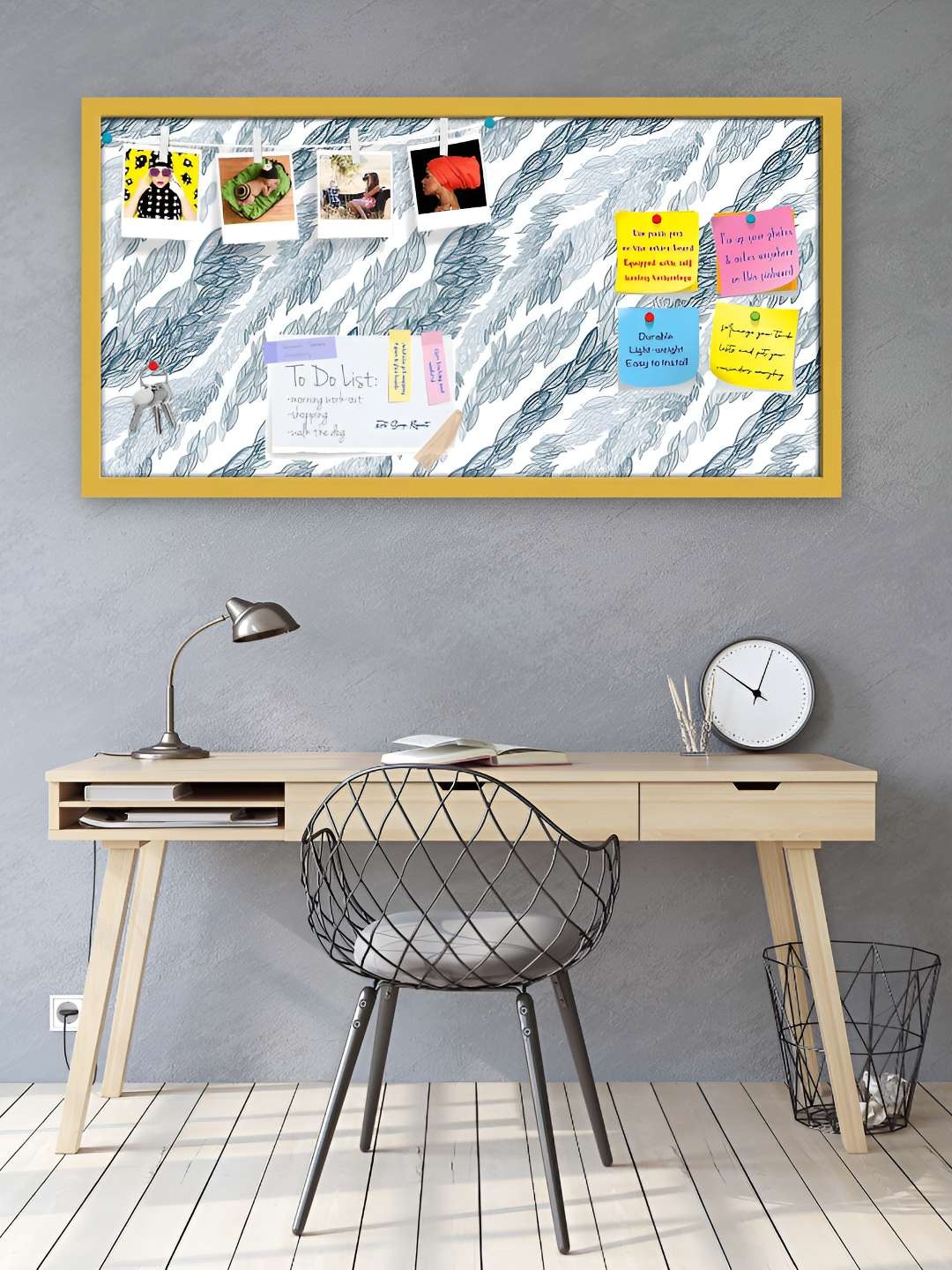 

ArtzFolio Wooden Notice Pin Board, Multi