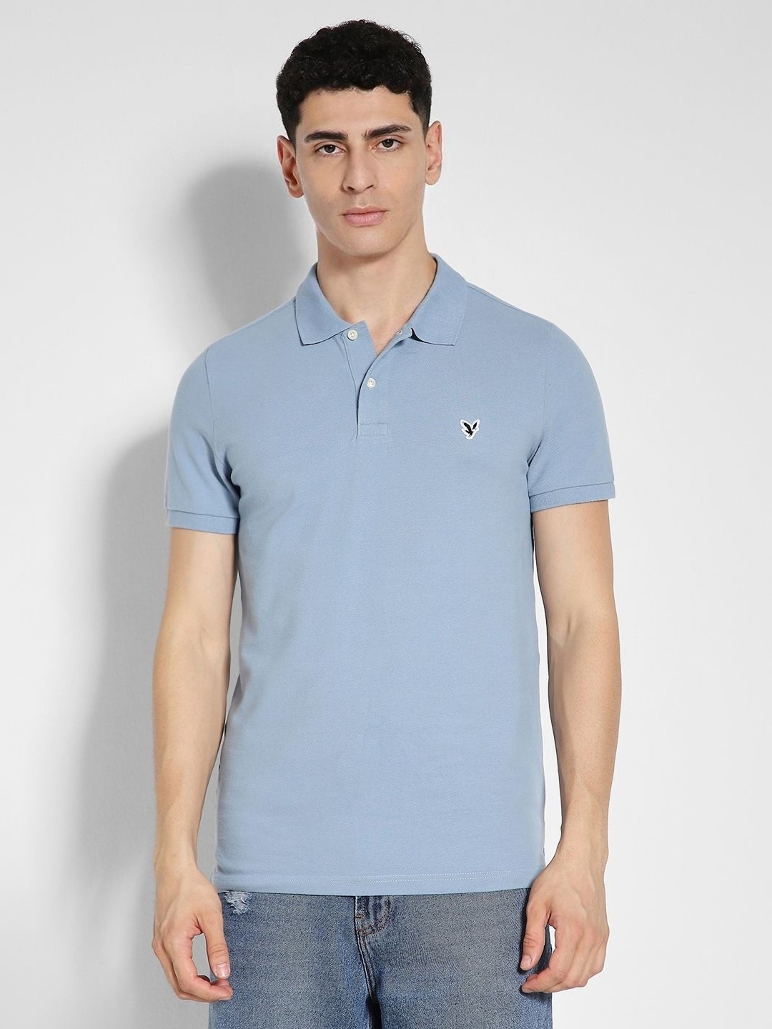 

AMERICAN EAGLE OUTFITTERS Polo Collar Slim Ft T-shirt, Blue