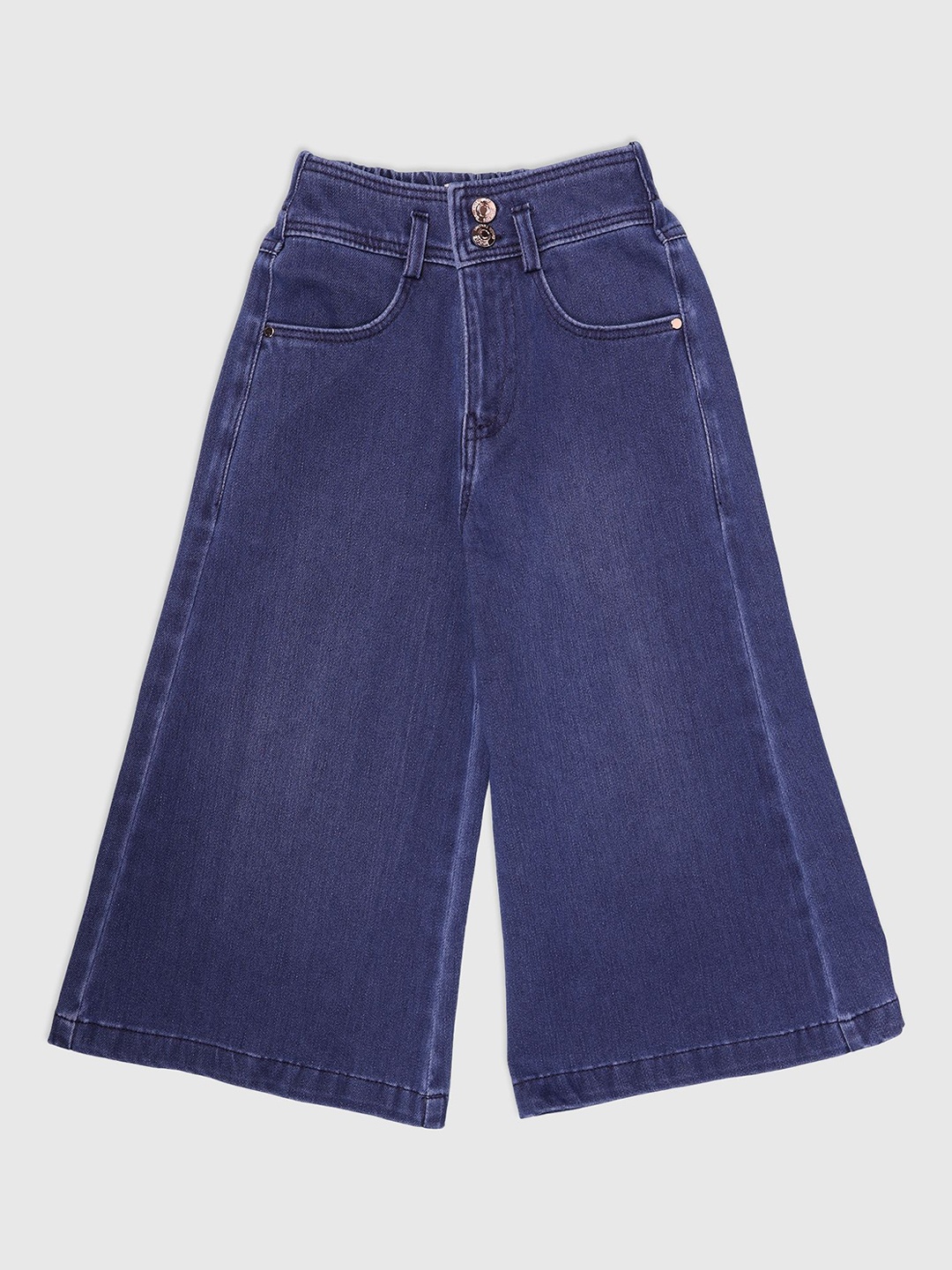 

Albion By CnM Girls Cotton Bootcut Stretchable Jeans, Navy blue