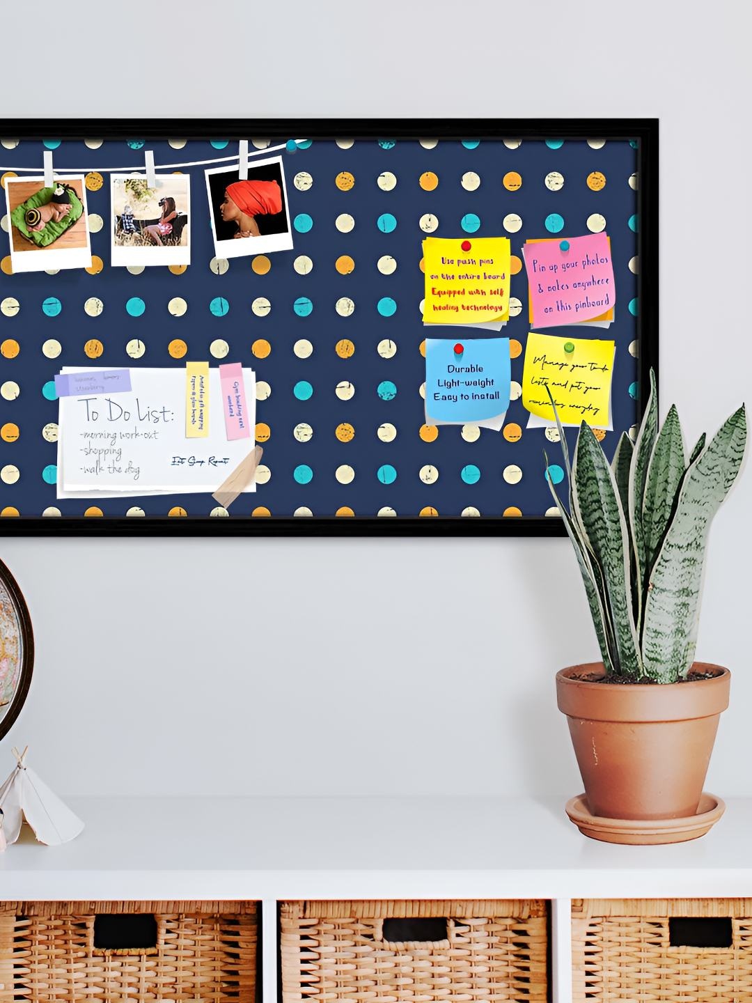 

ArtzFolio Wooden Notice Pin Board, Multi