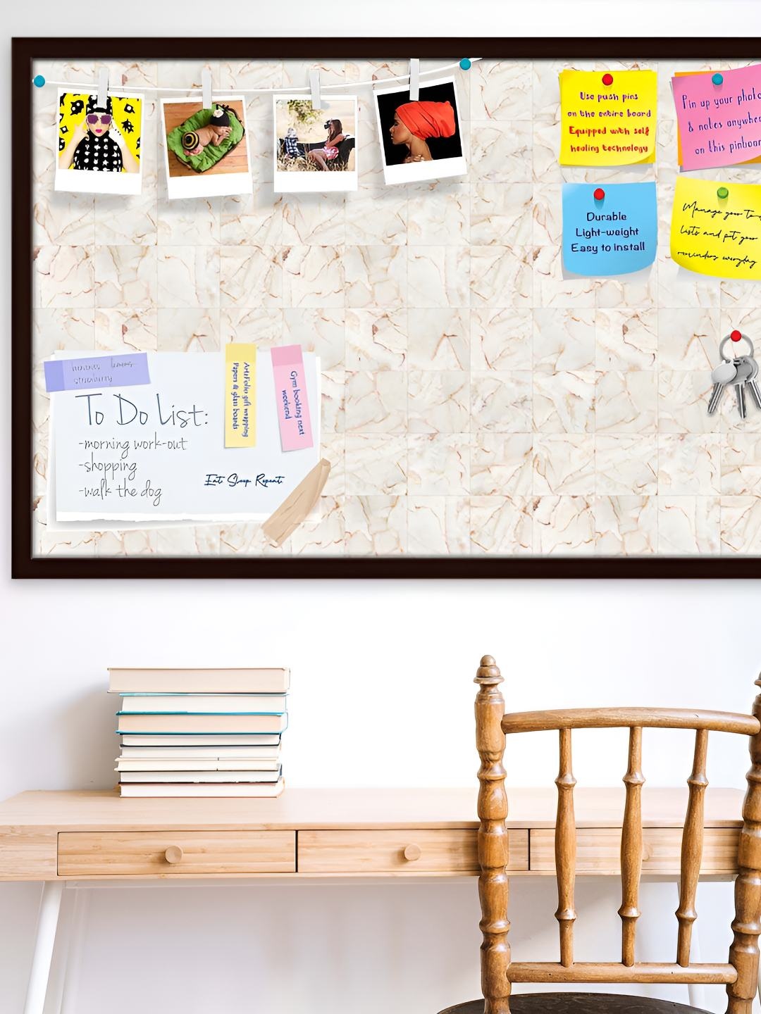 

ArtzFolio Wooden Notice Pin Board, Multi