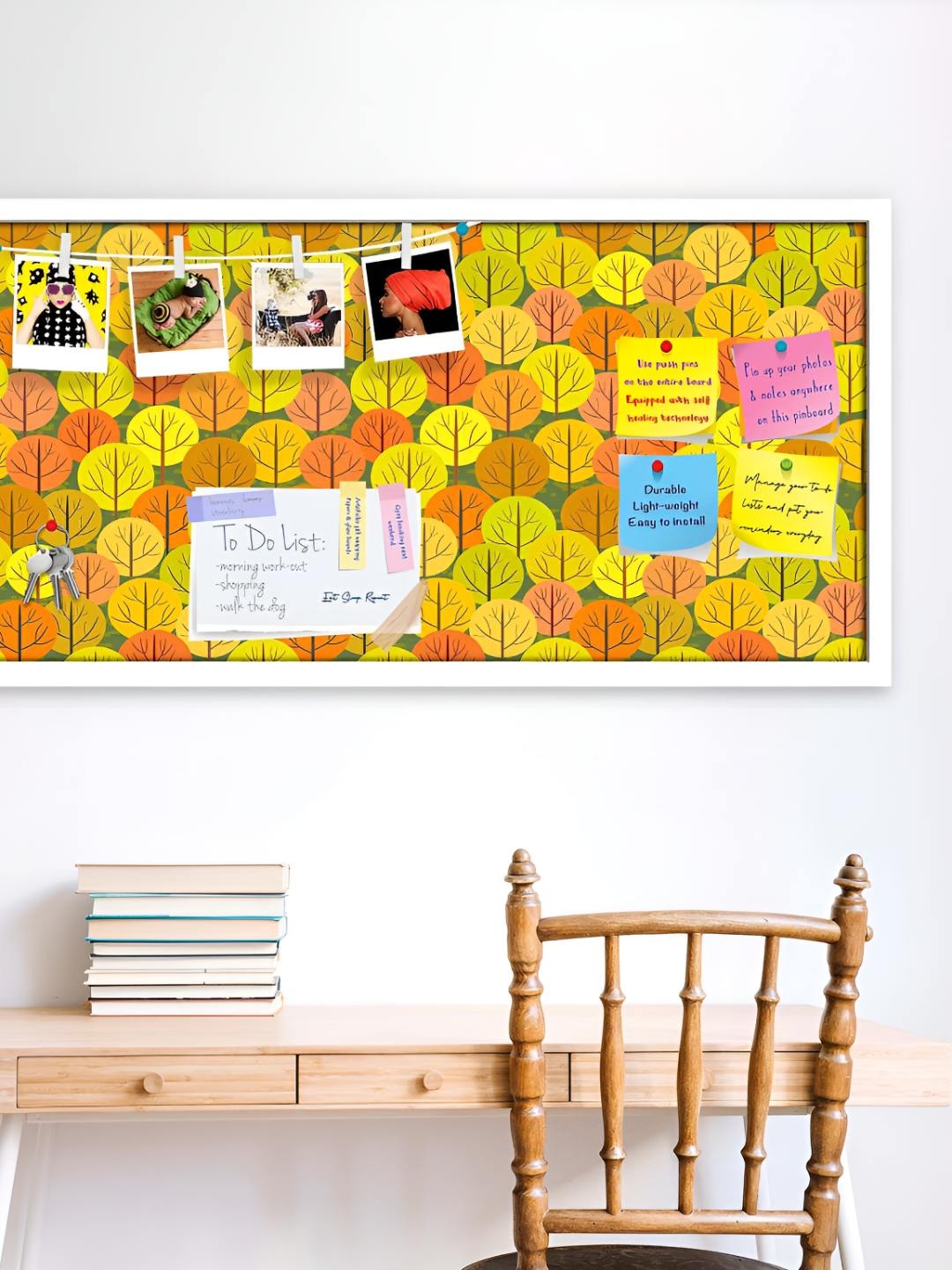 

ArtzFolio Wooden Notice Pin Board, Multi