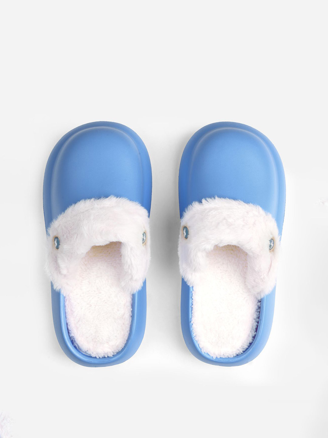 

Solethreads Women PU Room Slippers, Blue