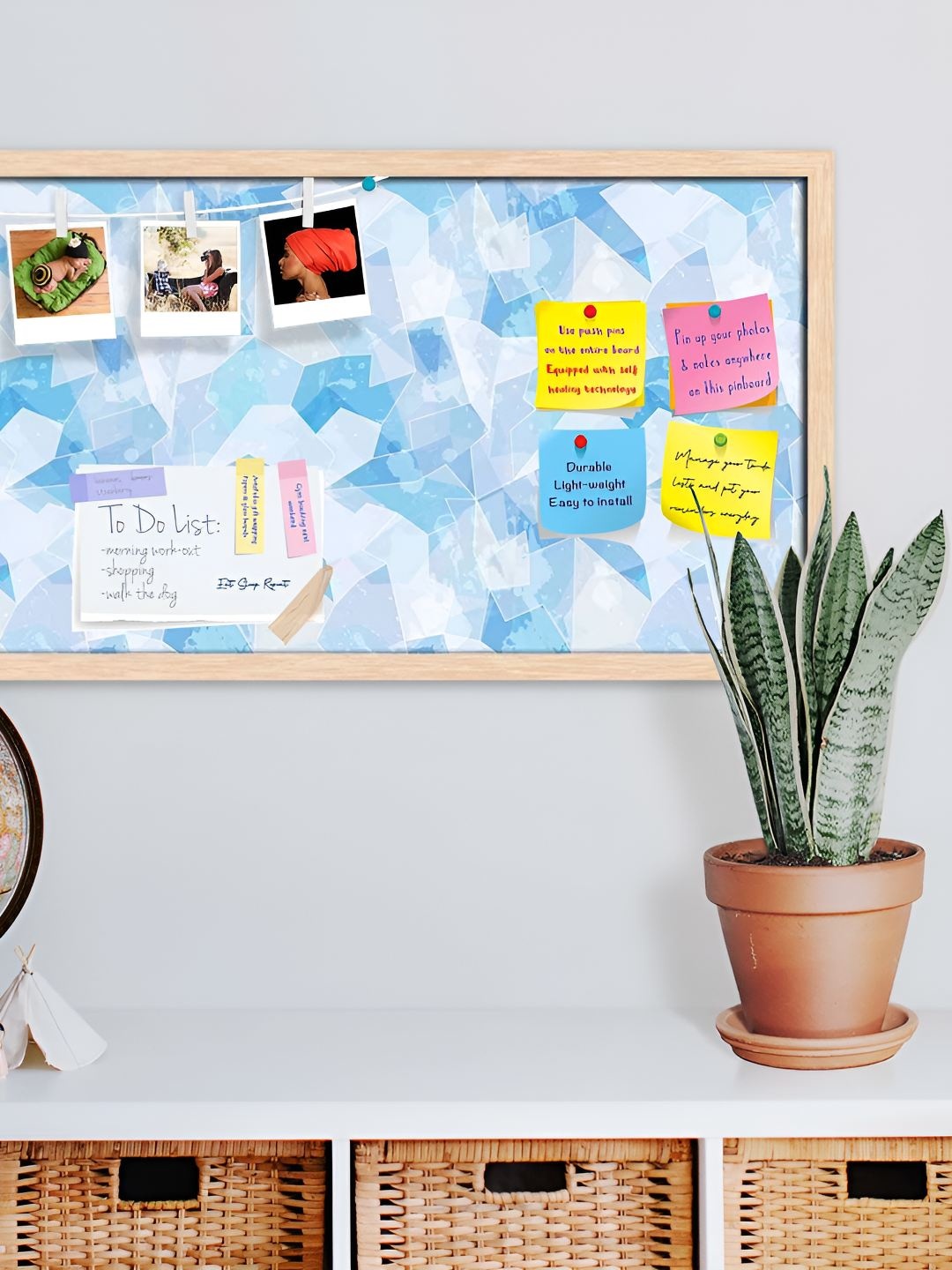 

ArtzFolio Wooden Notice Pin Board, Multi