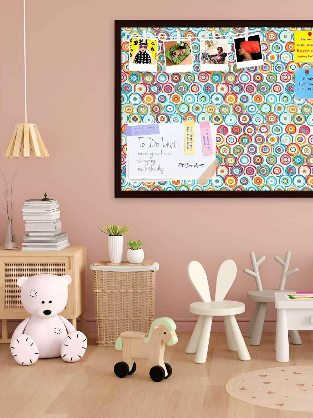 

ArtzFolio Wooden Notice Pin Board, Multi