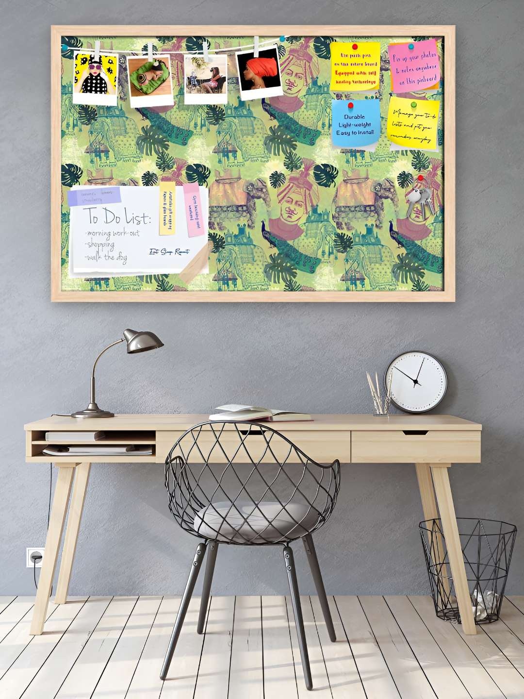 

ArtzFolio Wooden Notice Pin Board, Multi
