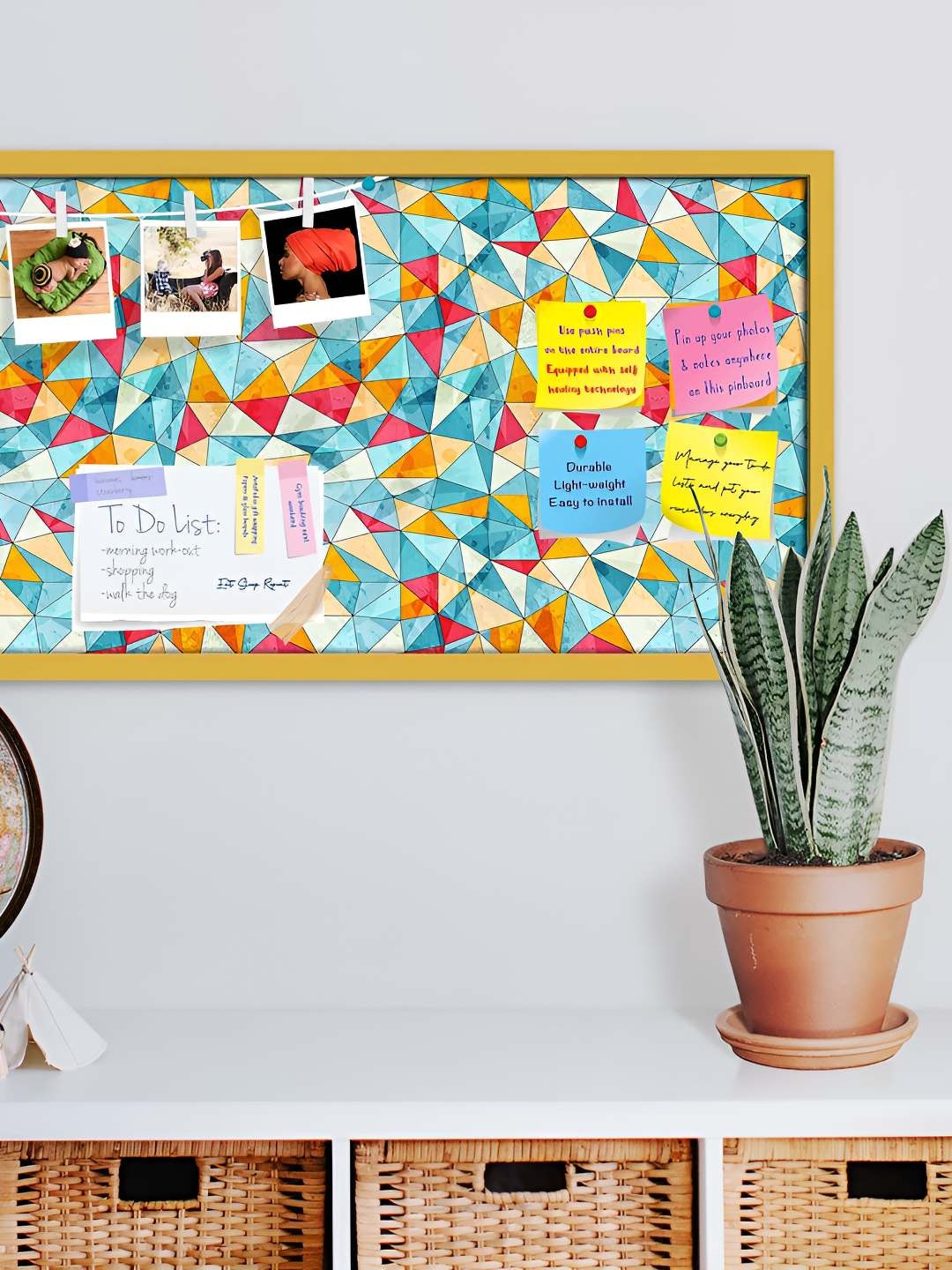 

ArtzFolio Wooden Notice Pin Board, Multi