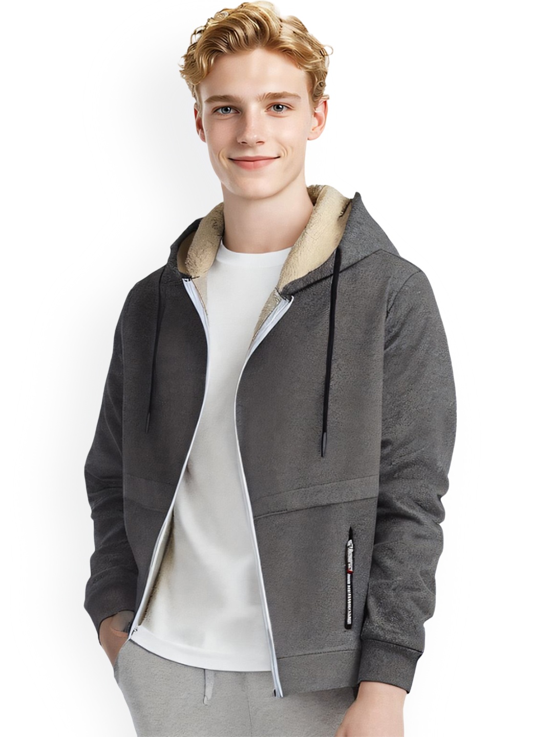 

StyleCast x Revolte Men Lightweight Tailored Jacket, Grey