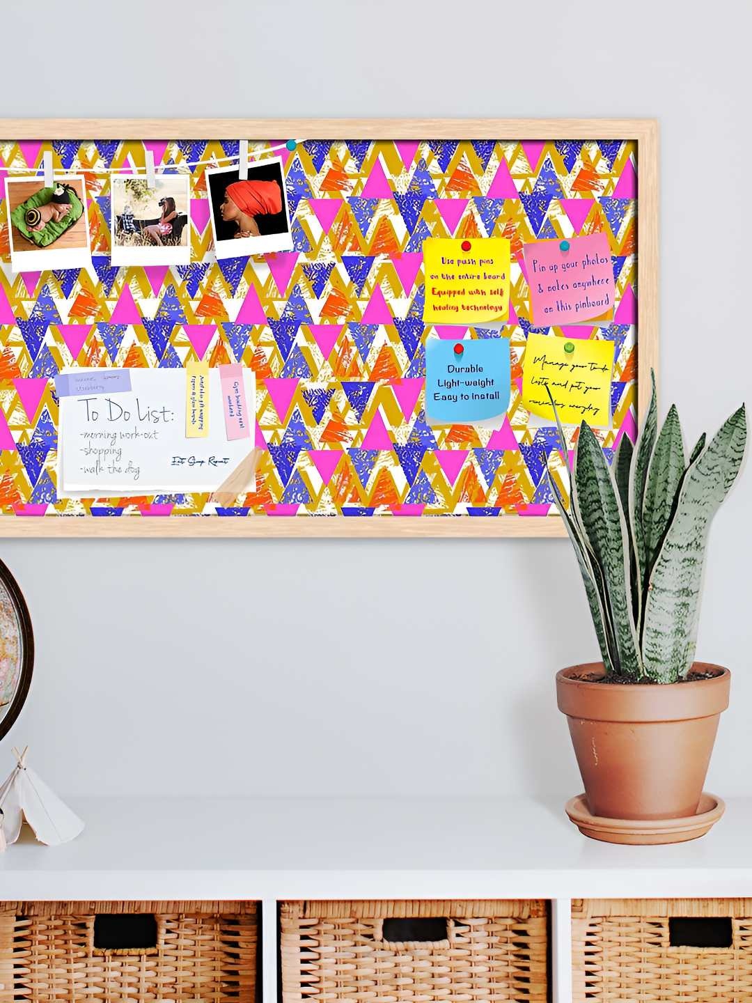 

ArtzFolio Wooden Notice Pin Board, Multi