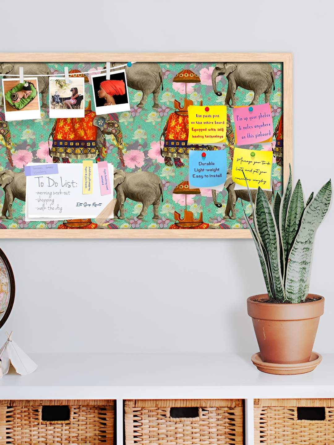 

ArtzFolio Wooden Notice Pin Board, Multi