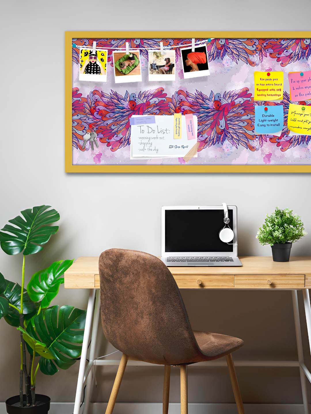 

ArtzFolio Wooden Notice Pin Board, Multi