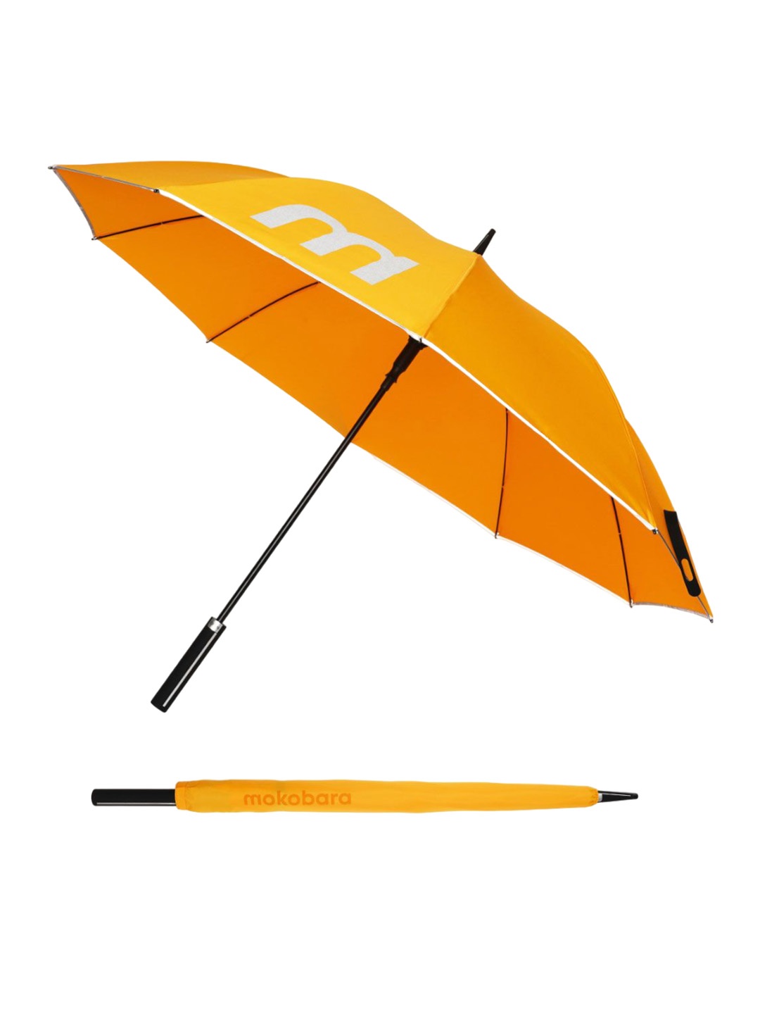 

MOKOBARA Yellow & Black Semi-Automatic 2 Fold Umbrellas