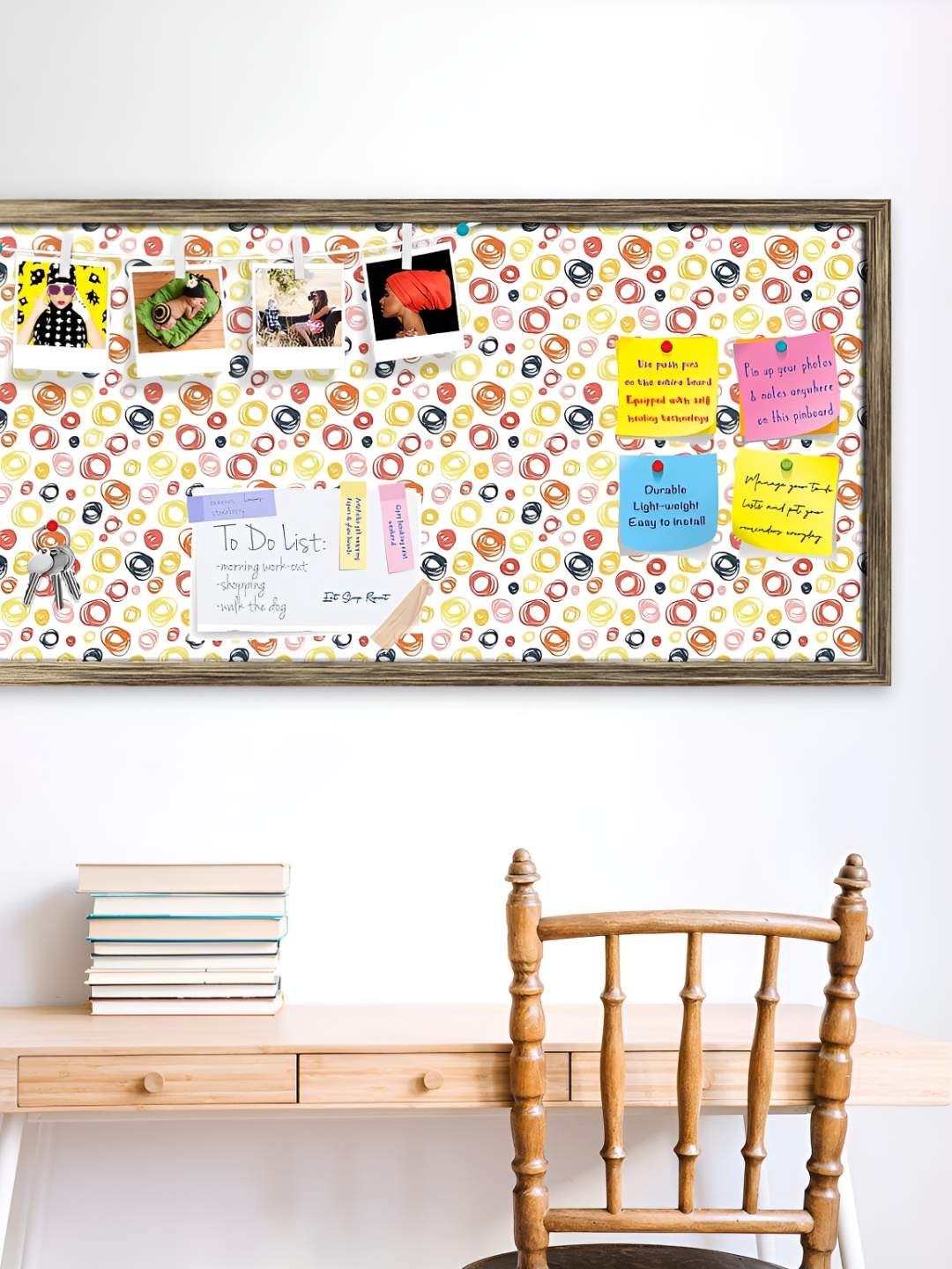 

ArtzFolio Wooden Notice Pin Board, Multi