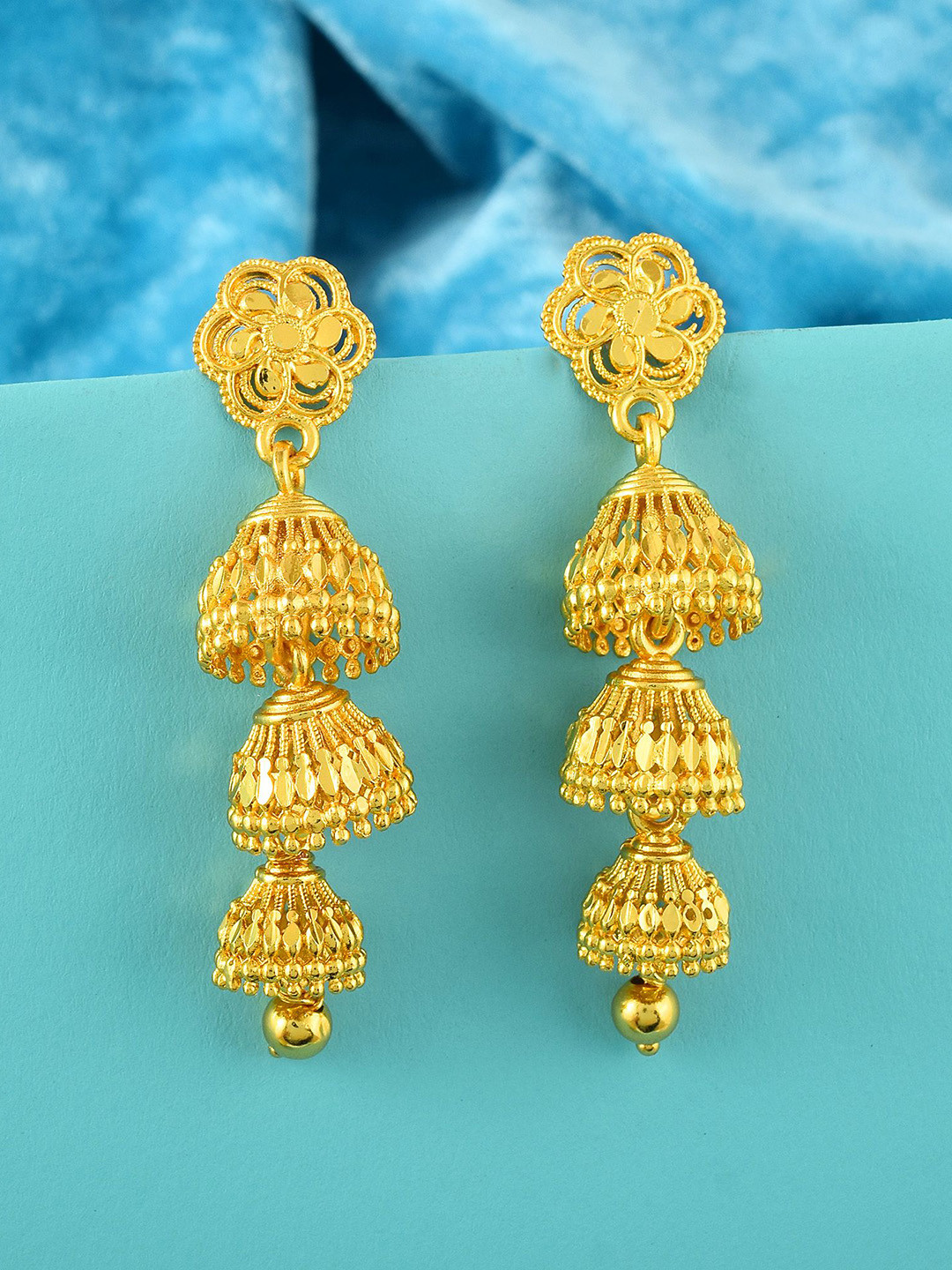 

MEMOIR Gold-Plated Classic Jhumkas