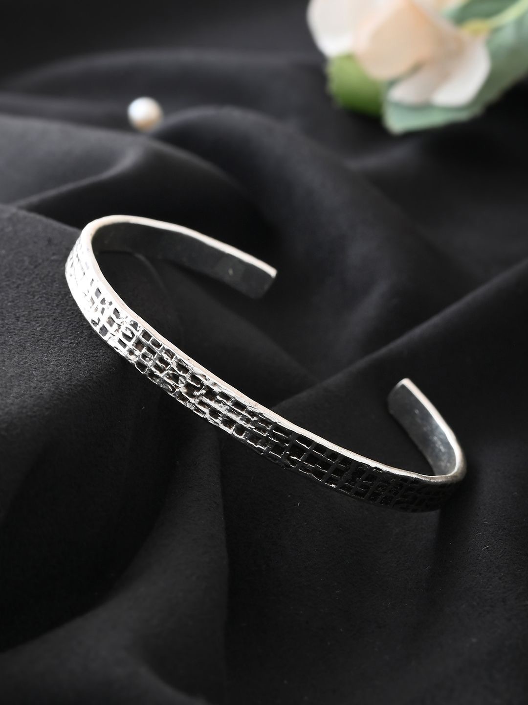 

RICHEERA Silver-Plated Cuff Bracelet