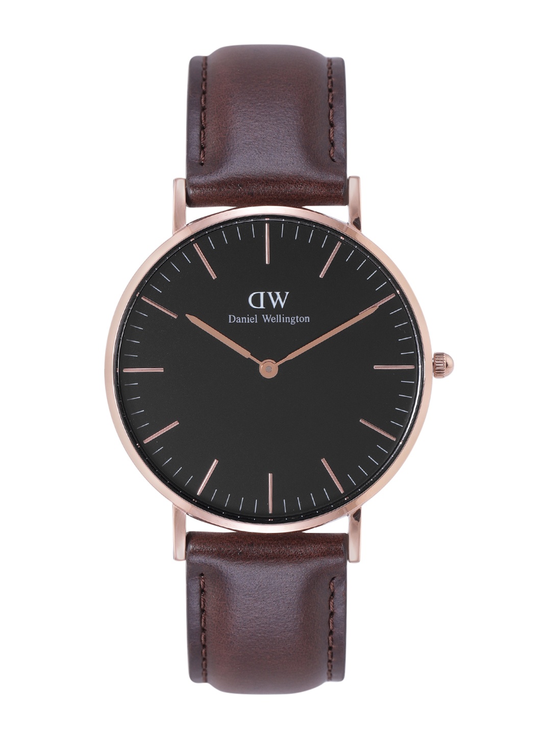 

Daniel Wellington Unisex Dial & Leather Straps Analogue Watch DW00100137K, Black