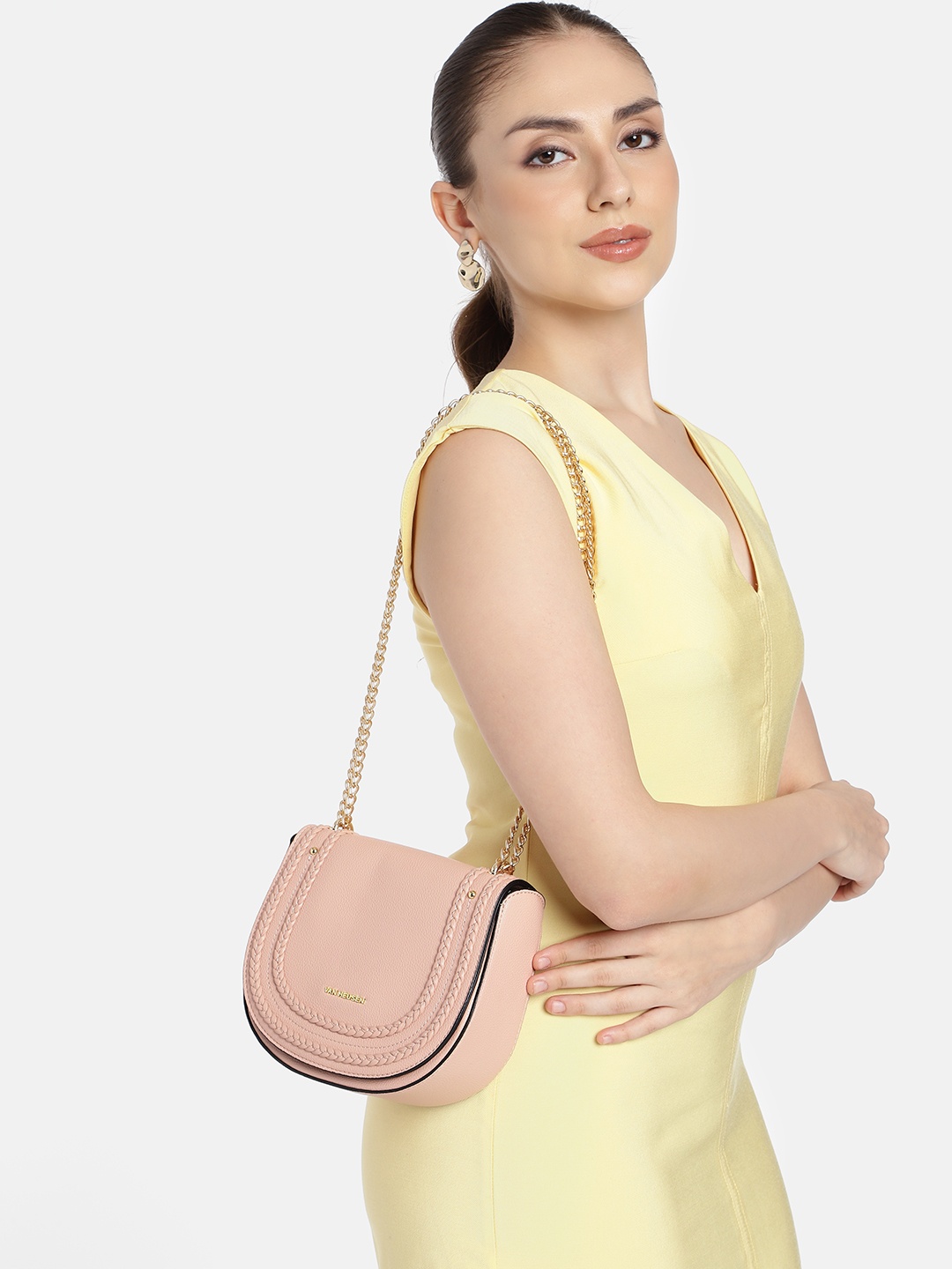 

Van Heusen Structured Sling Bag, Pink