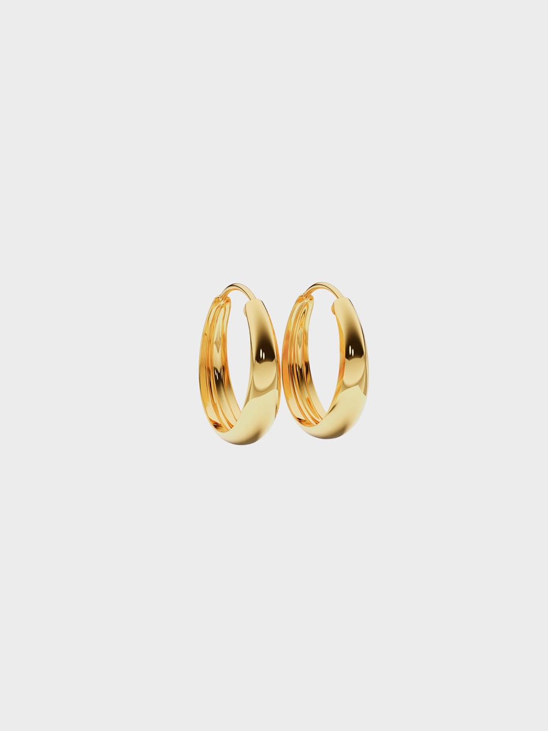 

Anushka Jain Jewellery 925 Sterling Silver Gold Plated Circular Hoop Earrings