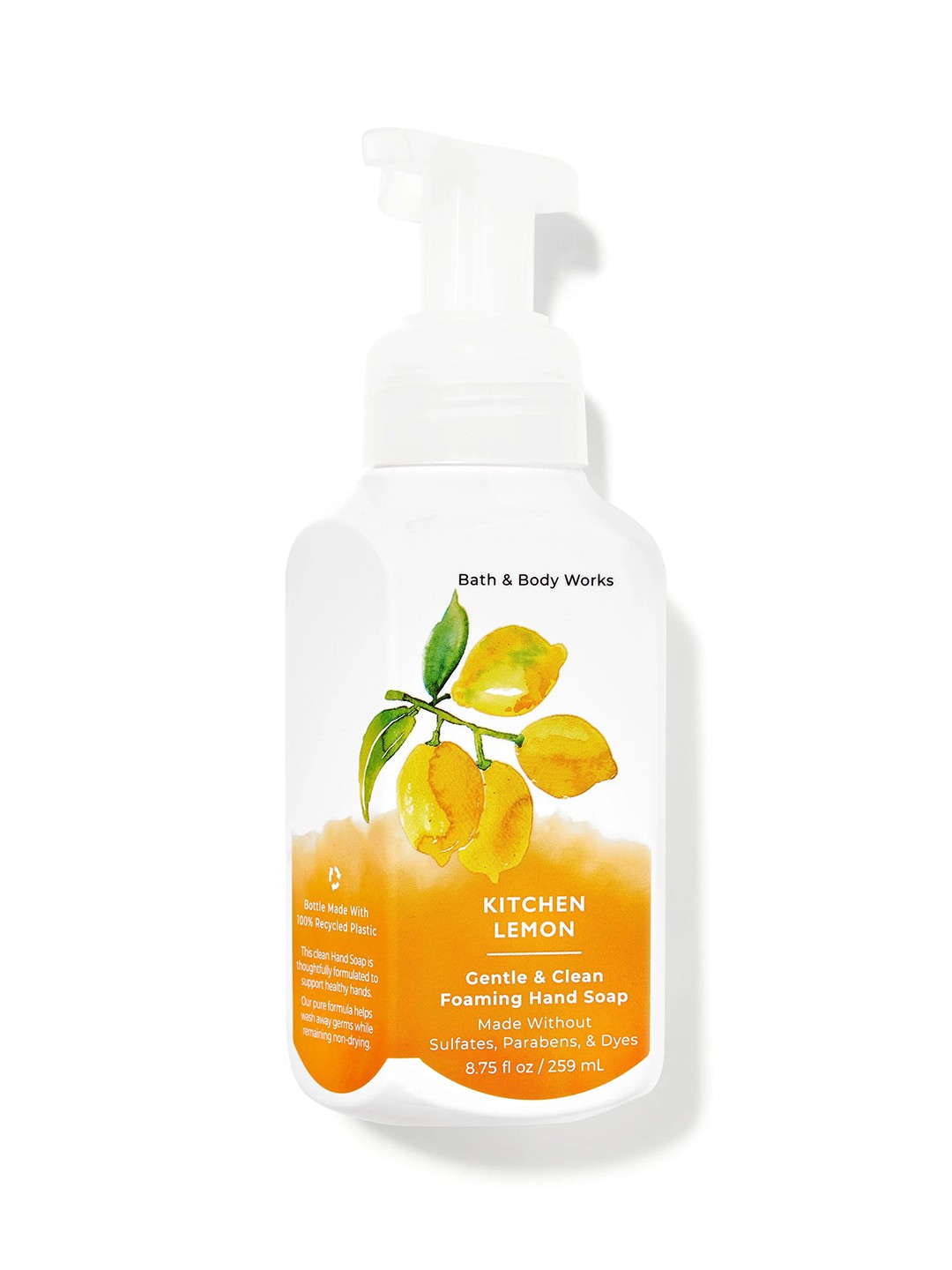 

Bath & Body Works Kitchen Lemon Gentle & Clean Foaming Hand Soap - 259 ml, Yellow