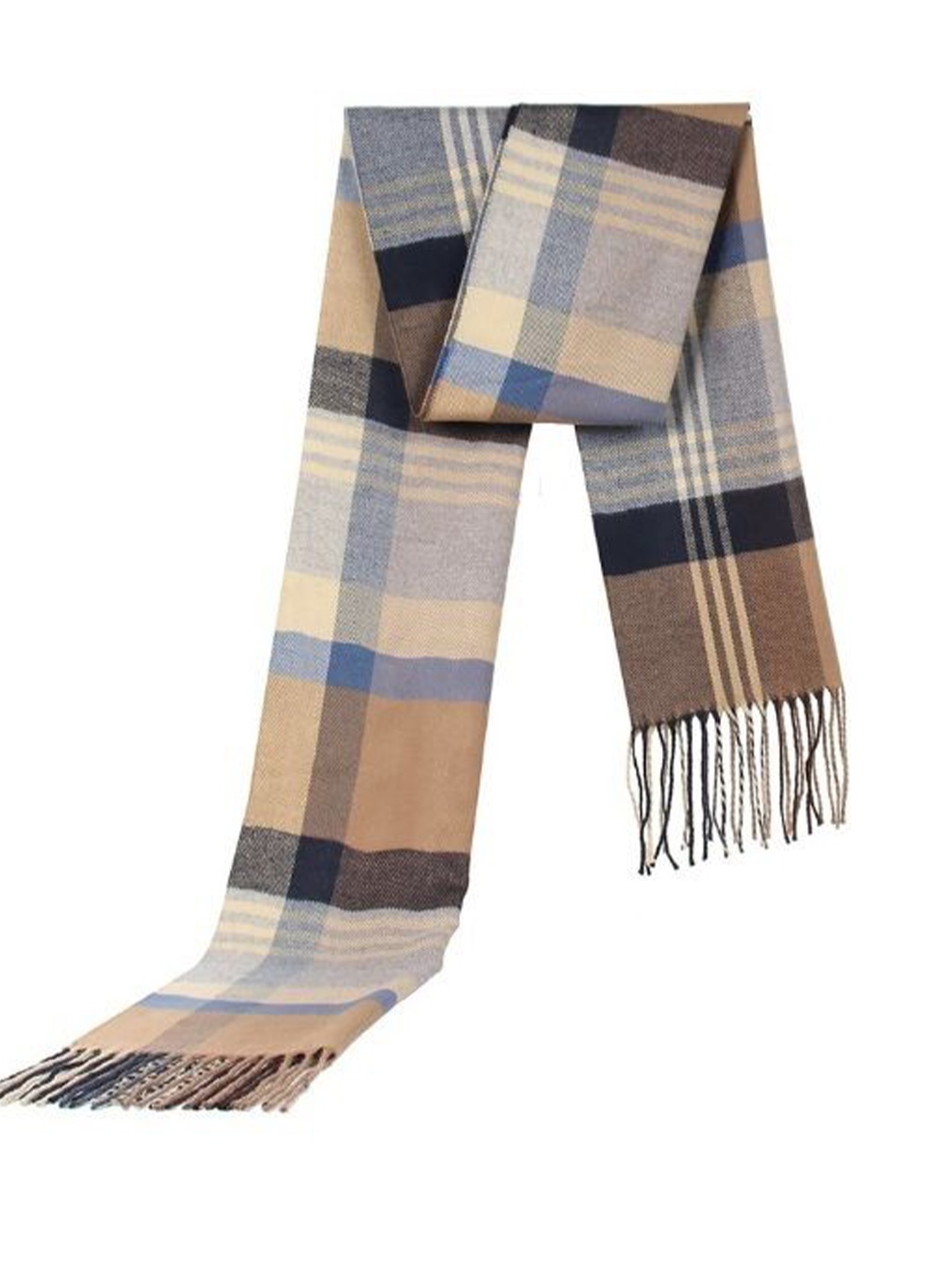 

Alexvyan Women Winter Checked Scarf, Beige