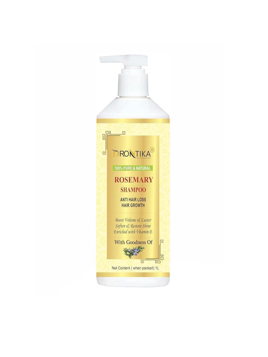 

DRONTIKA Rosemary Natural Shampoo - 1 L, White