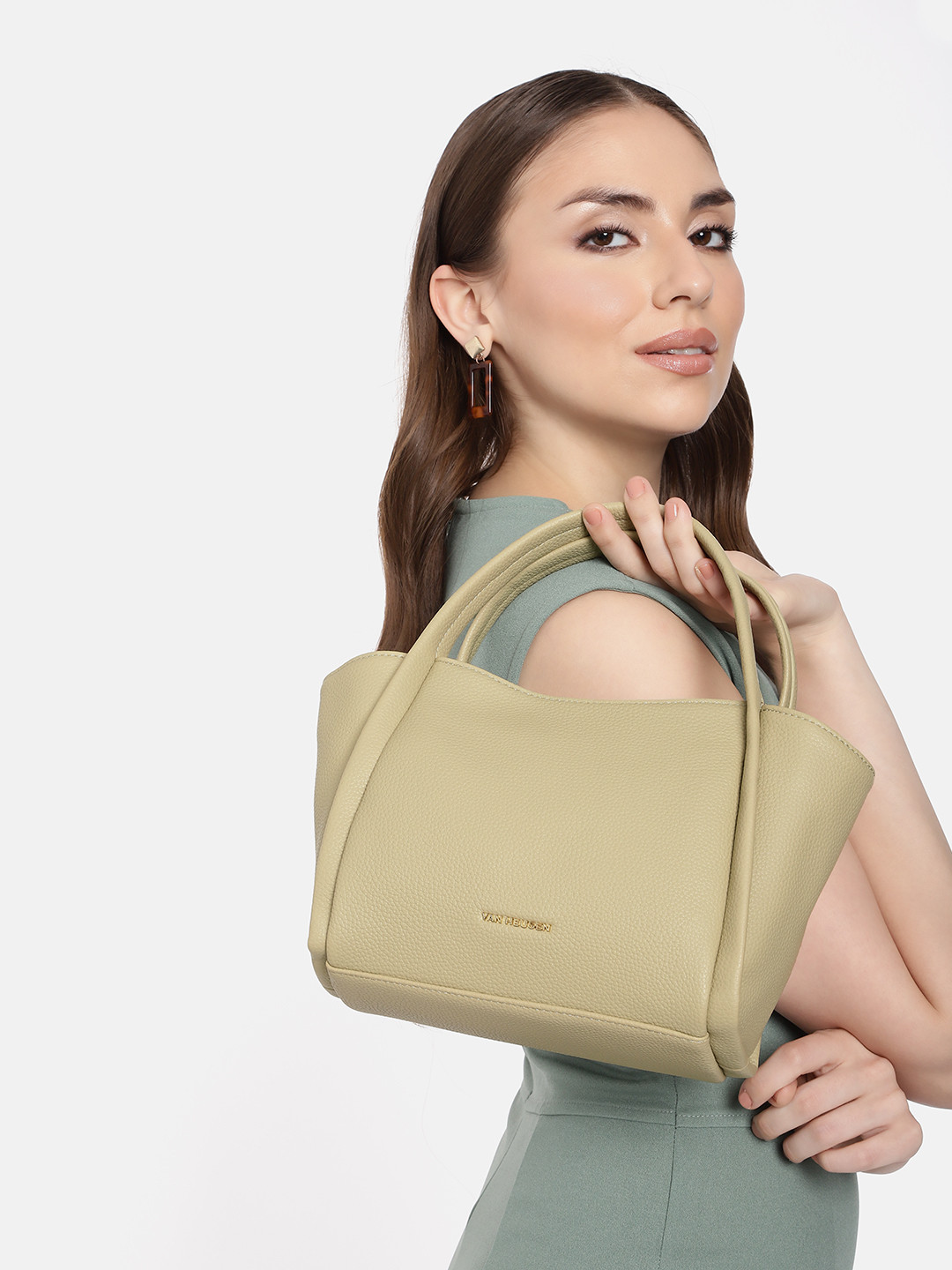 

Van Heusen Structured Handheld Bag, Green