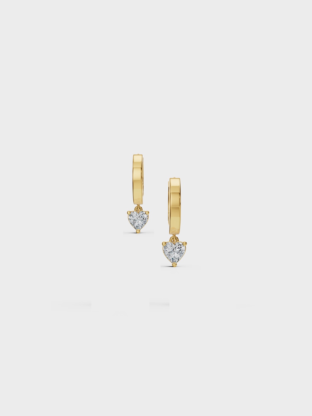 

Anushka Jain Jewellery 925 Sterling Silver Gold-Plated CZ Studded Love Hoop Earrings